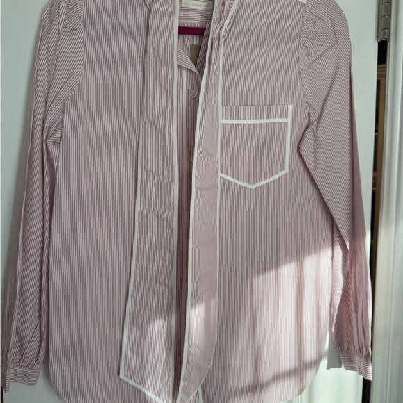 J.Crew Red and White Striped Shirt - Picture 1 of 7